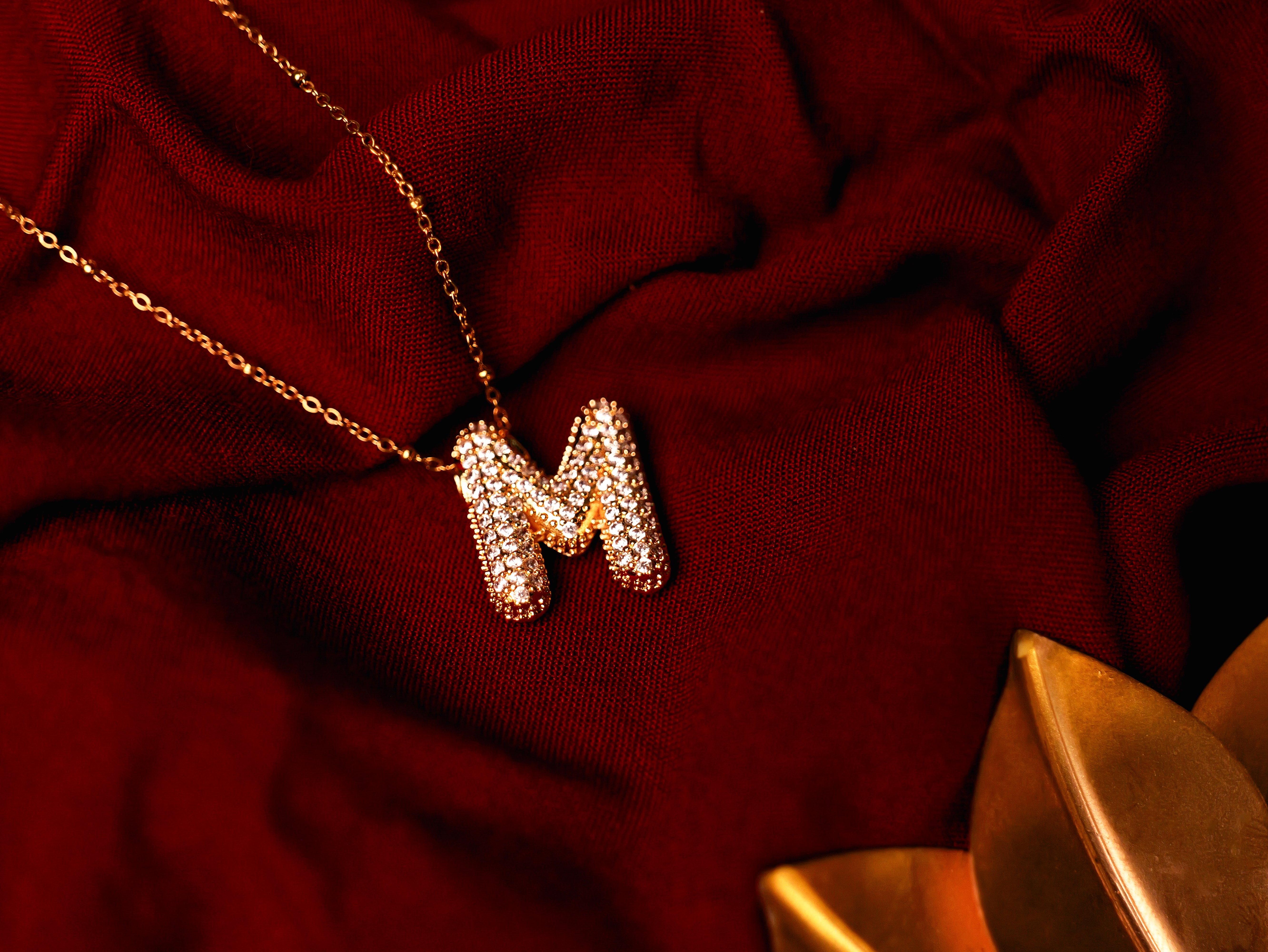 Sparkling Alphabet Pendant