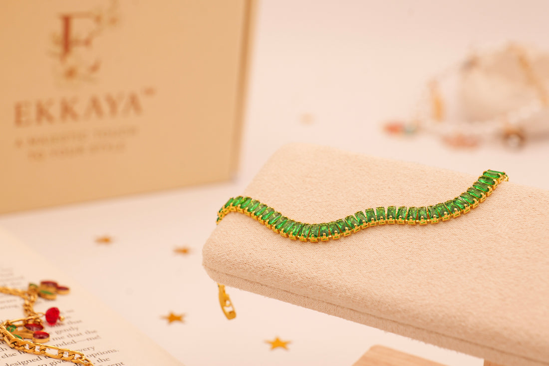 Emerald Green Tennis Bracelet