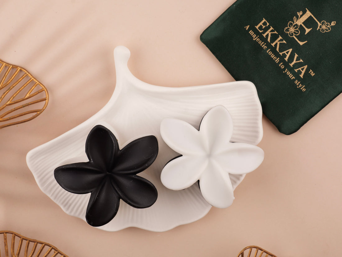 BIG LUXE BLOOM CLAW – Oversized Floral Elegance for Statement Hairstyles