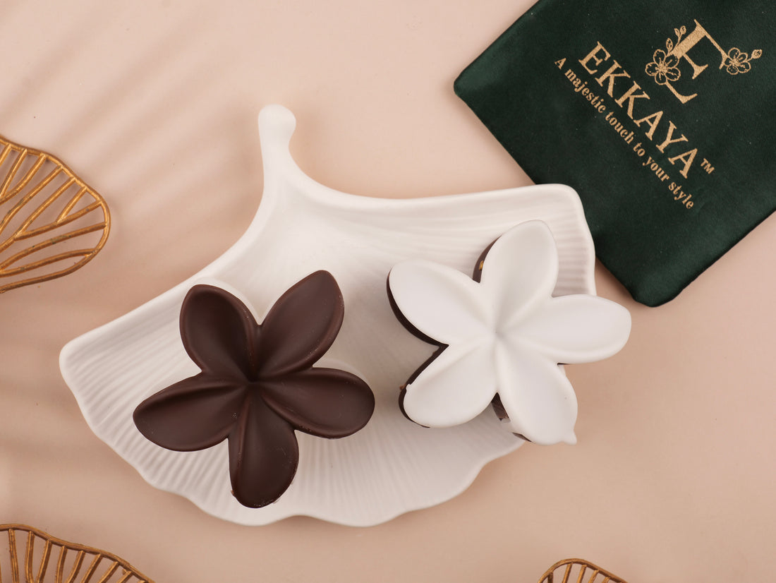 BIG LUXE BLOOM CLAW – Oversized Floral Elegance for Statement Hairstyles