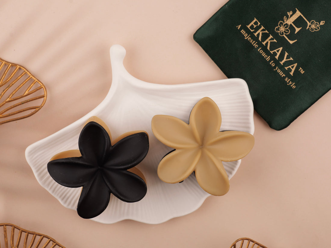 BIG LUXE BLOOM CLAW – Oversized Floral Elegance for Statement Hairstyles