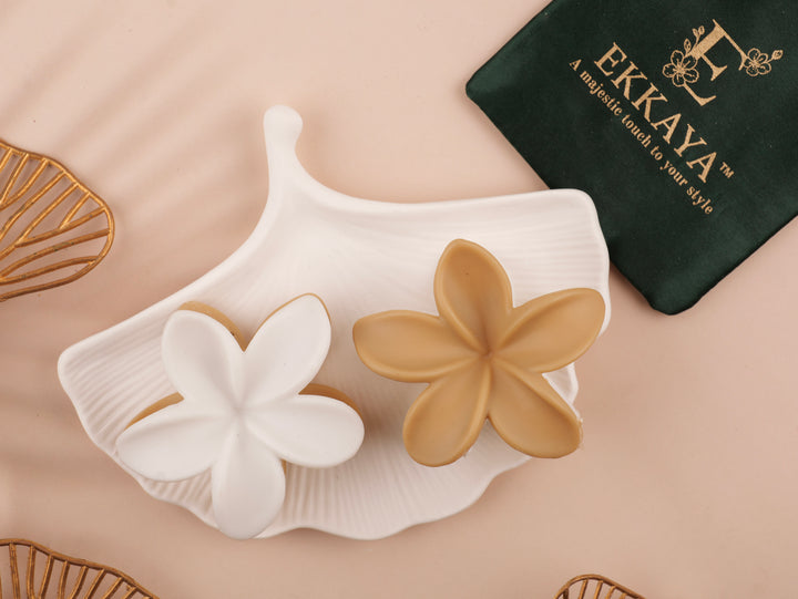 BIG LUXE BLOOM CLAW – Oversized Floral Elegance for Statement Hairstyles