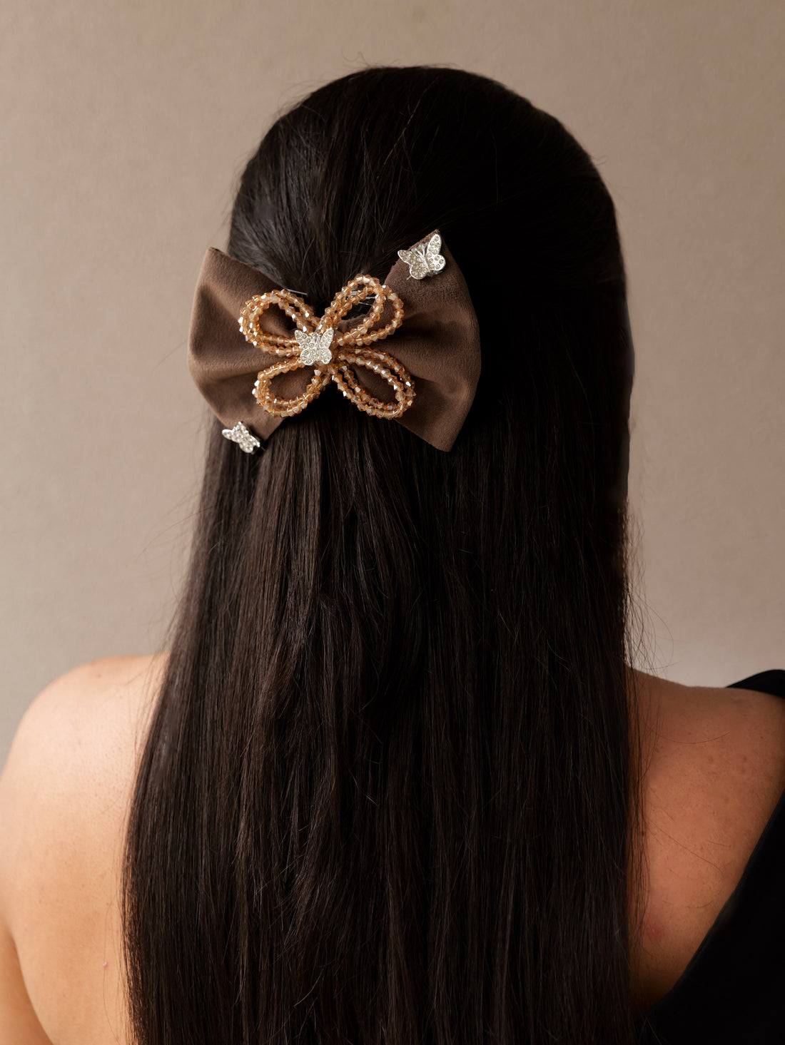 Pearl Wings Couture Bow – Luxe Elegance with a Touch of Whimsy
