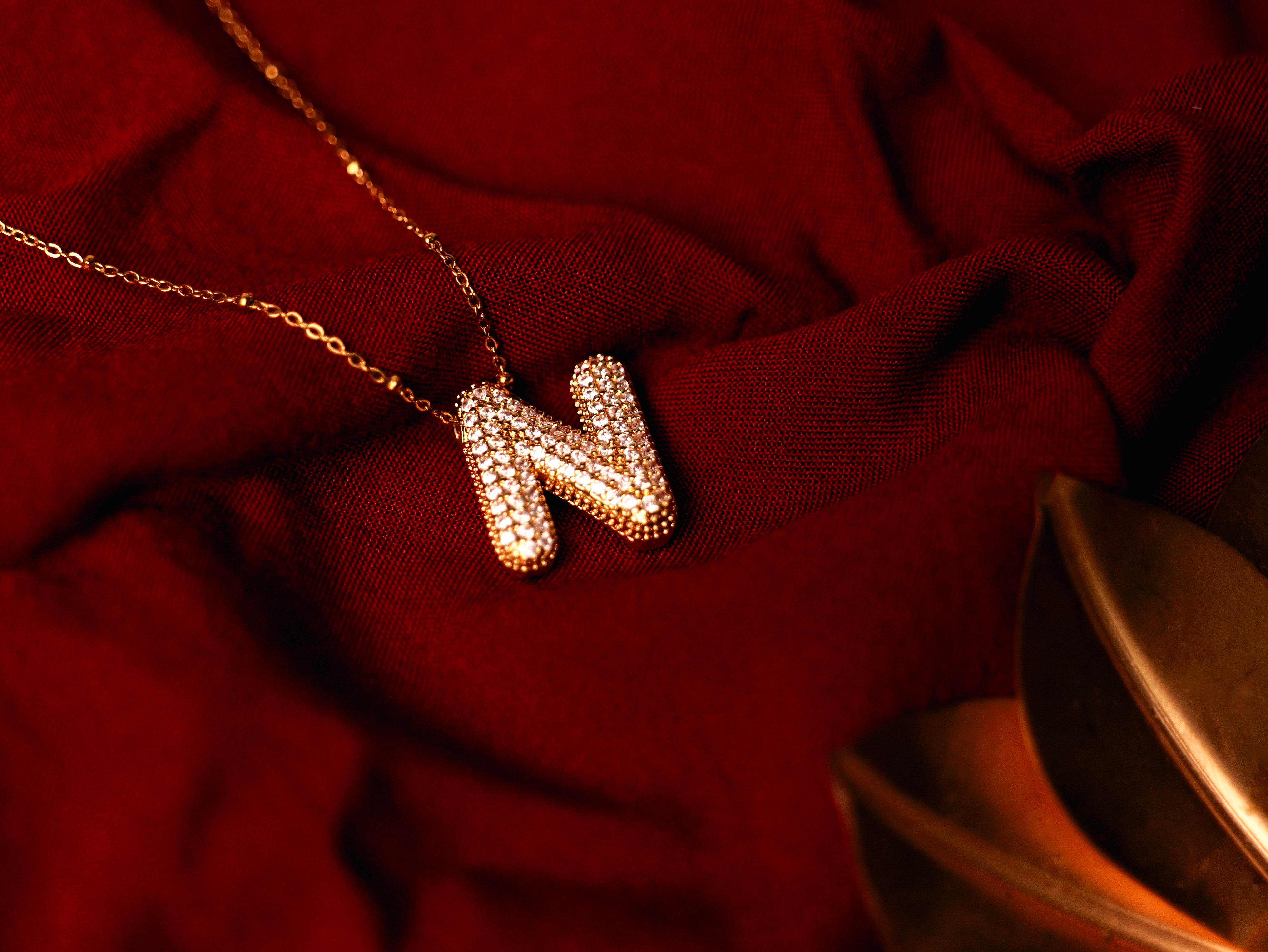 Sparkling Alphabet Pendant