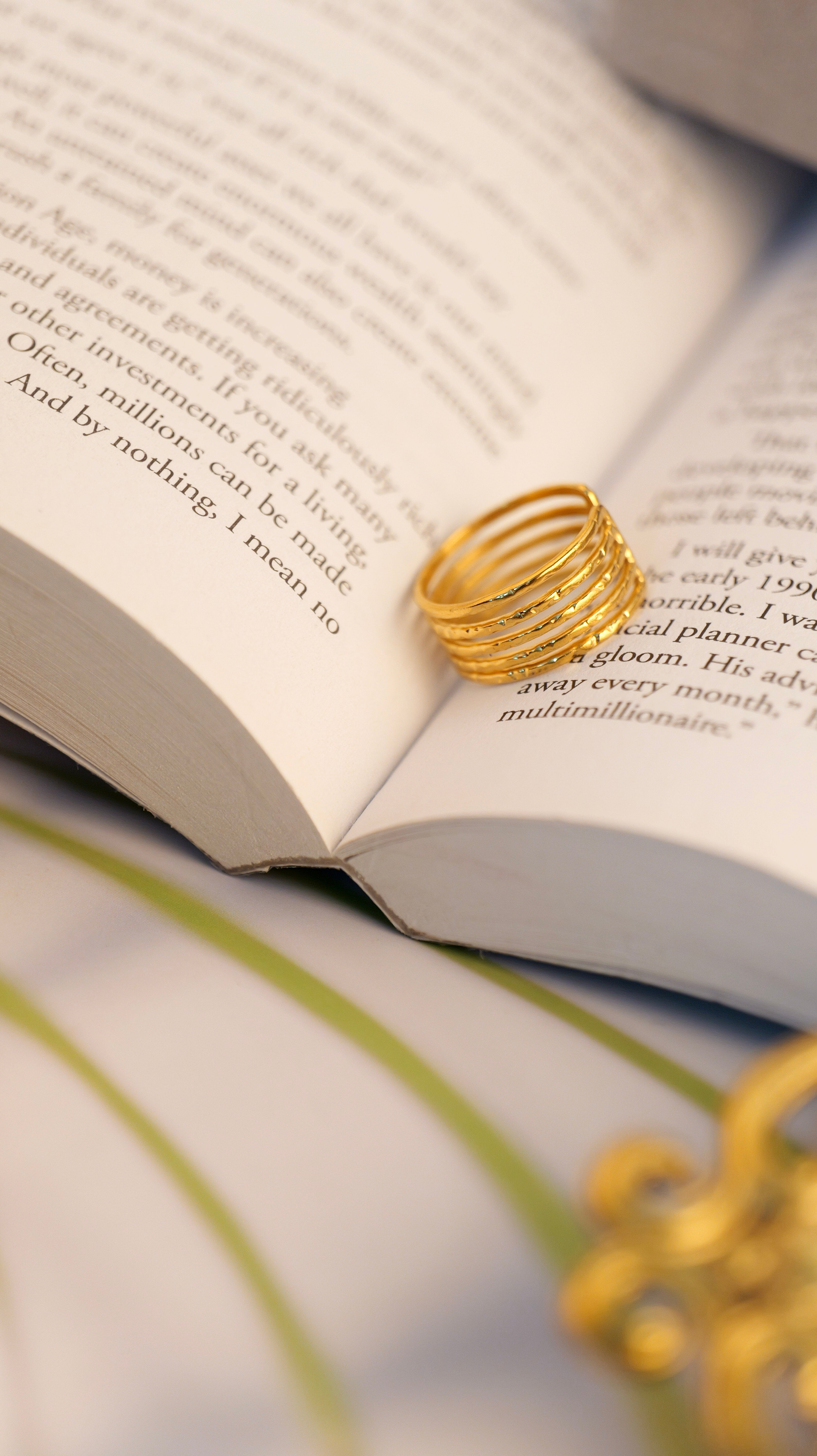 Multi-Layered Line Adjustable Ring | Anti-Tarnish Stainless Steel Open Finger Ring for Women