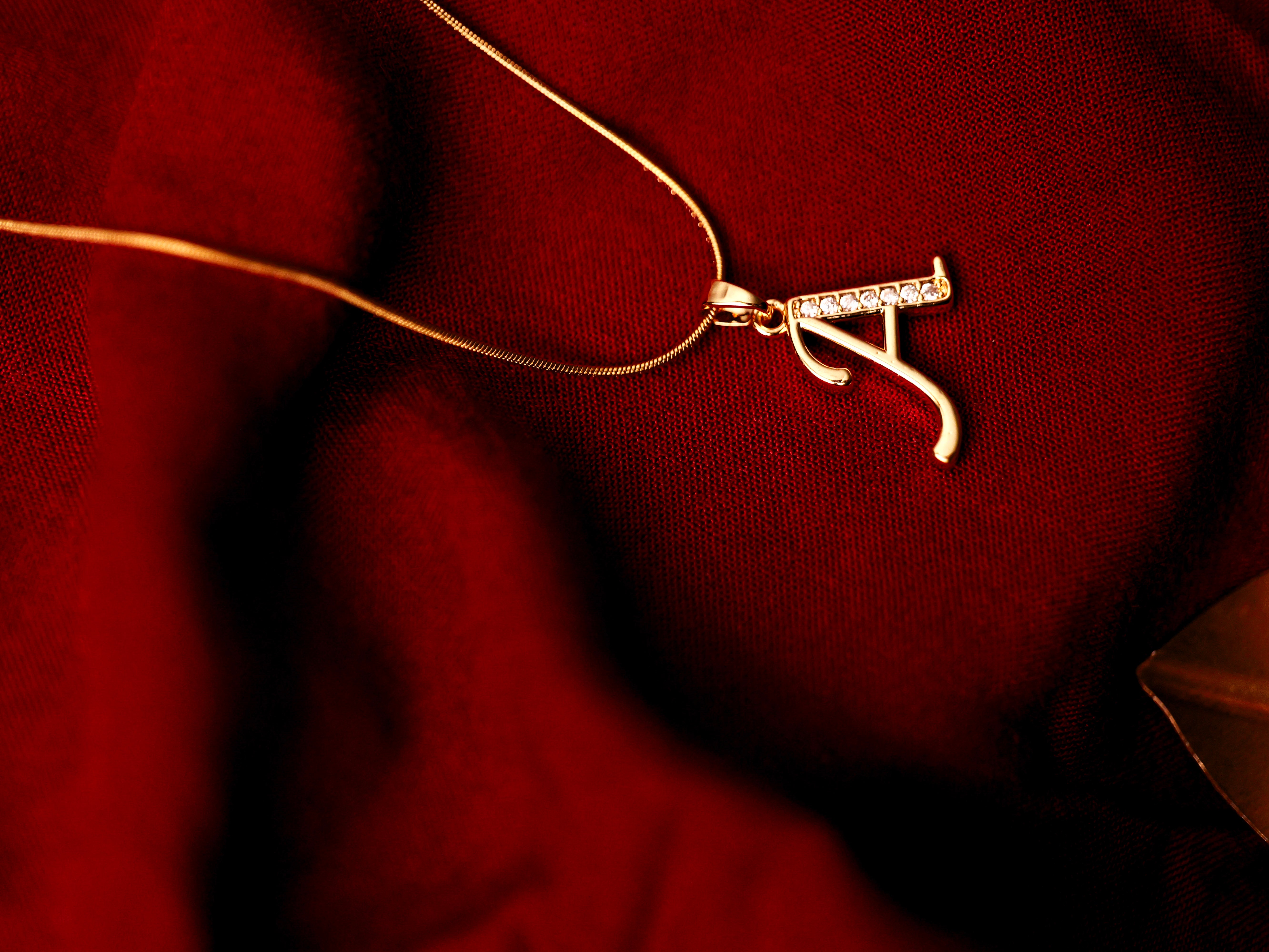 Crystal Initial Pendant Necklace ✨