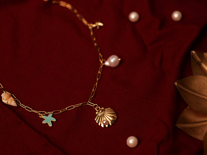 Sea Charm Gold-Toned Neckchain