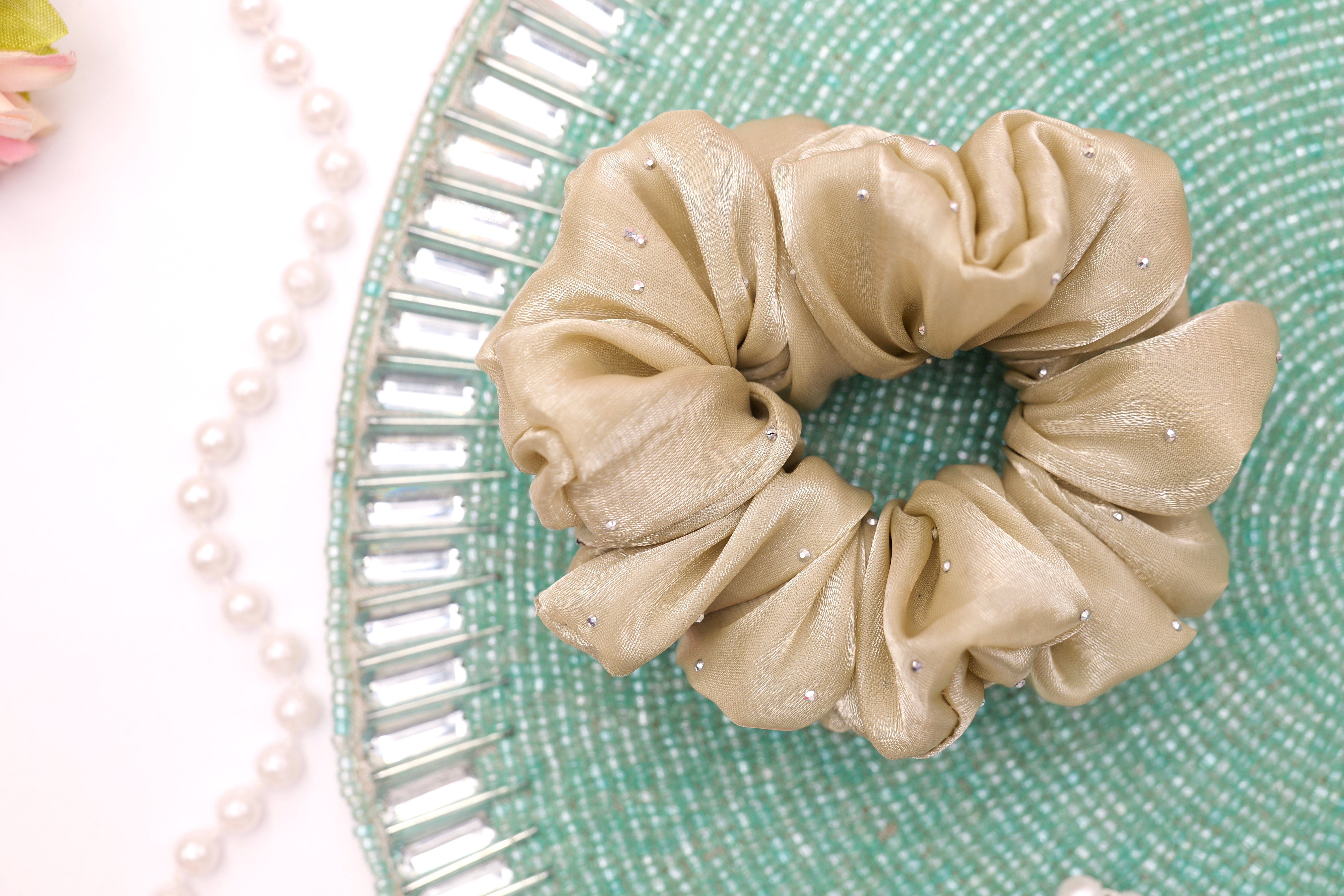 Shimmer Pearl 2XL Scrunchie (Available in 17 Colors)
