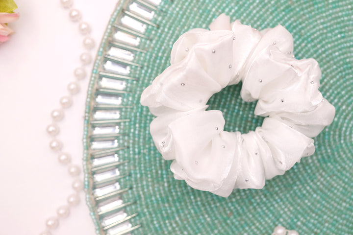 Shimmer Pearl 2XL Scrunchie (Available in 17 Colors)