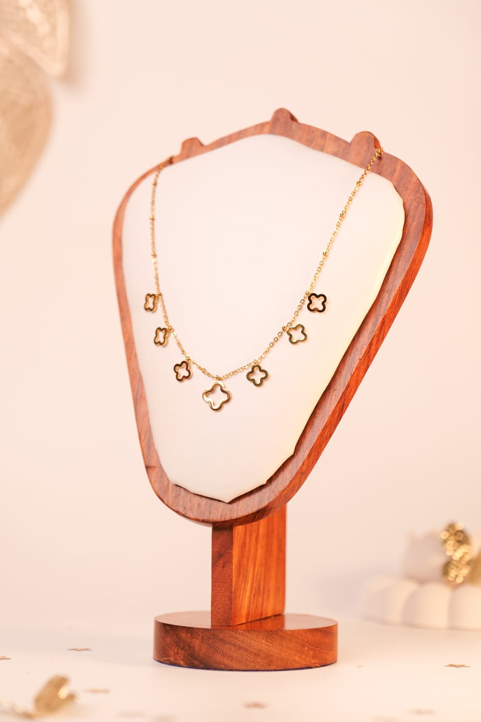 Anti Tarnish Clover Necklace | High-Quality Finish for Everyday Elegance & Lasting Shine