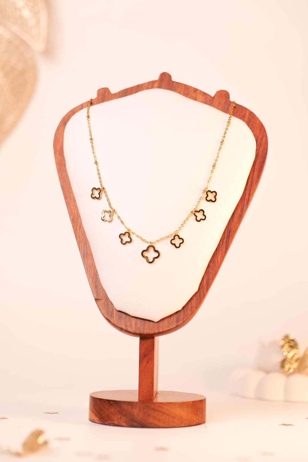 Anti Tarnish Clover Necklace | High-Quality Finish for Everyday Elegance & Lasting Shine