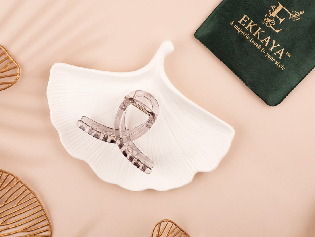 Xiuxe Twist Hair Claw | Elegant Twisted Design Claw Clip for Women & Girls