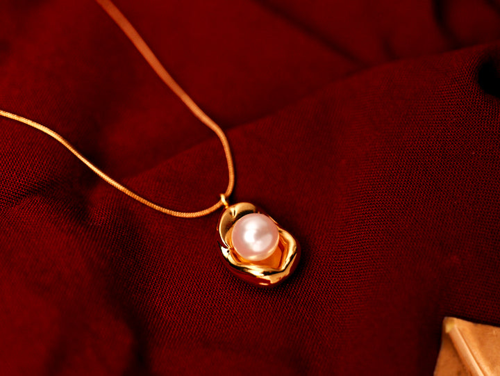 Golden Pearl Harmony Necklace