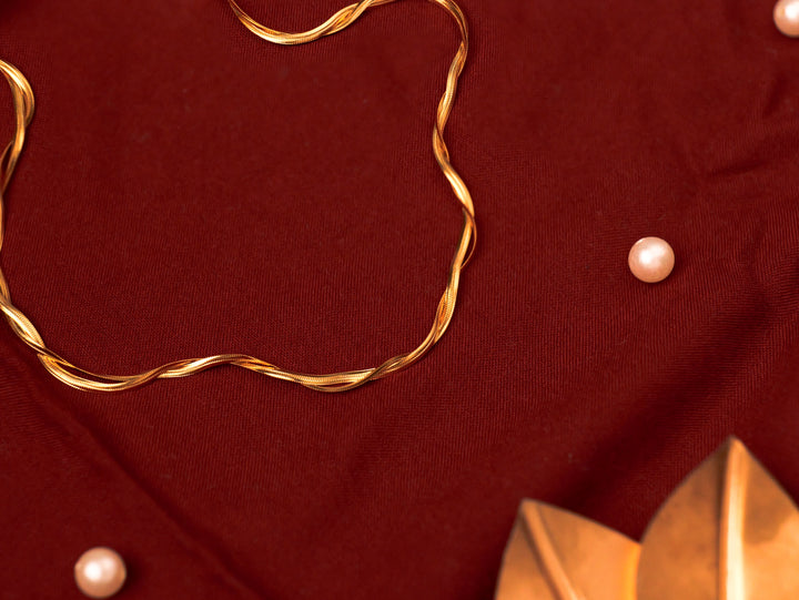 Twisted Gold Rope Necklace
