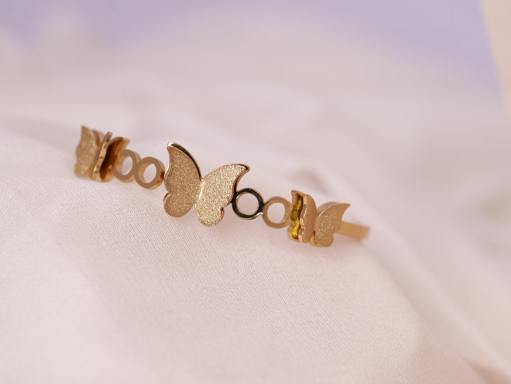 Butterfly Charm Gold Bracelet