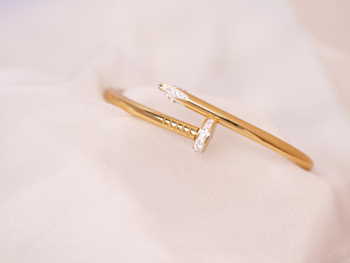 Nail Head Gold Bracelet