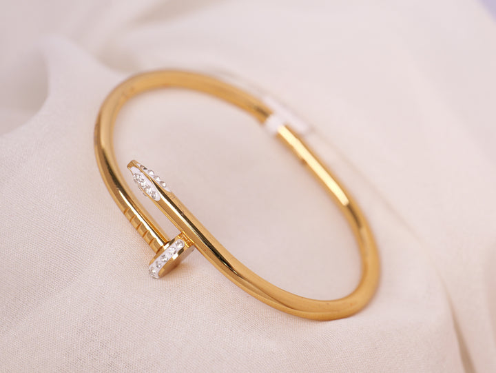 Nail Head Gold Bracelet