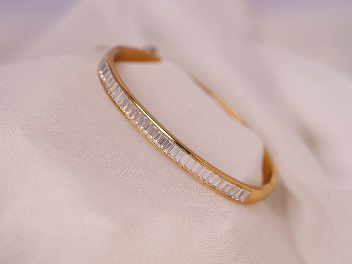 Baguette Elegance Cuff Bracelet