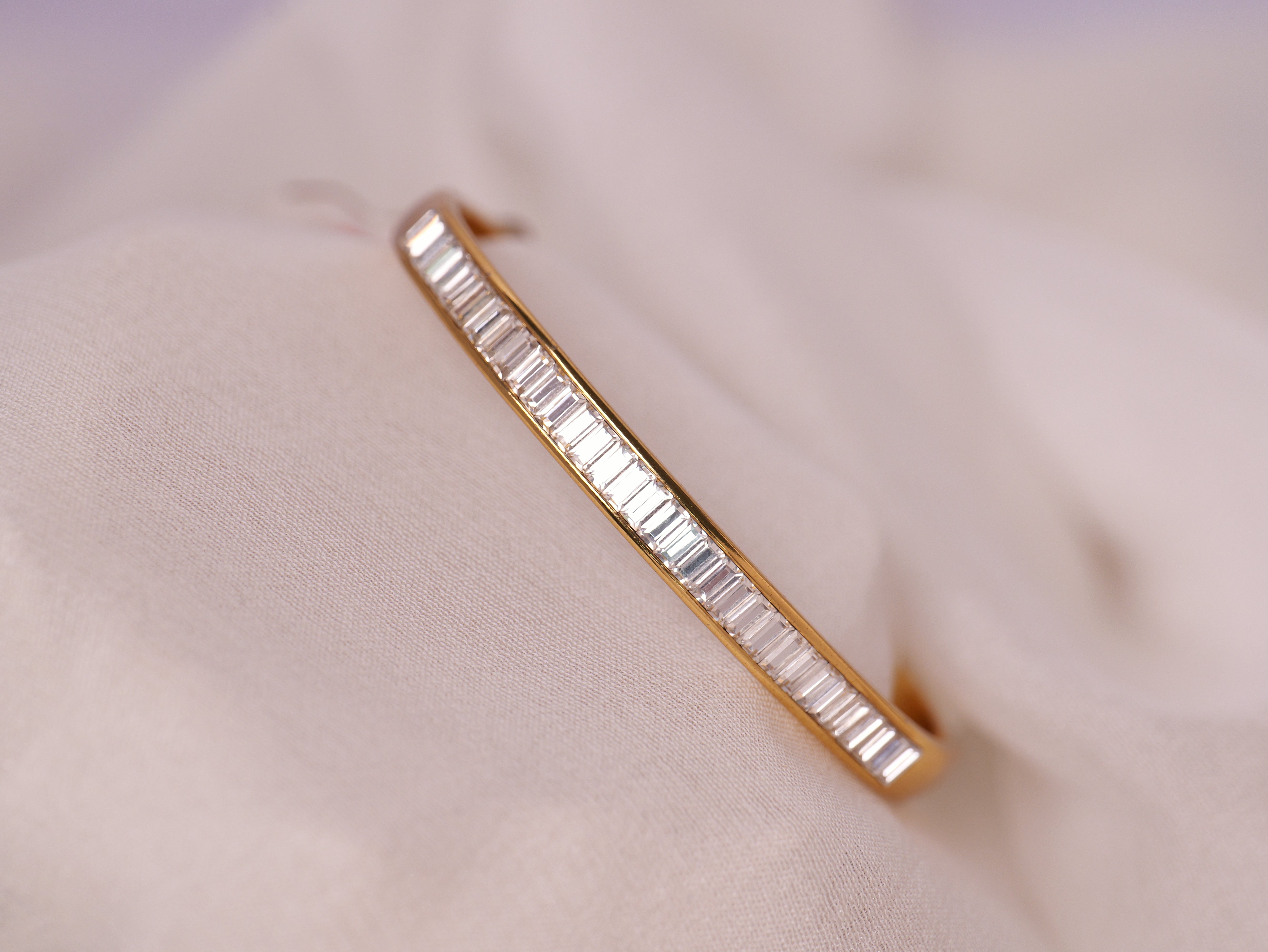 Baguette Elegance Cuff Bracelet