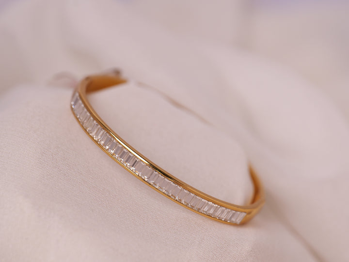 Baguette Elegance Cuff Bracelet