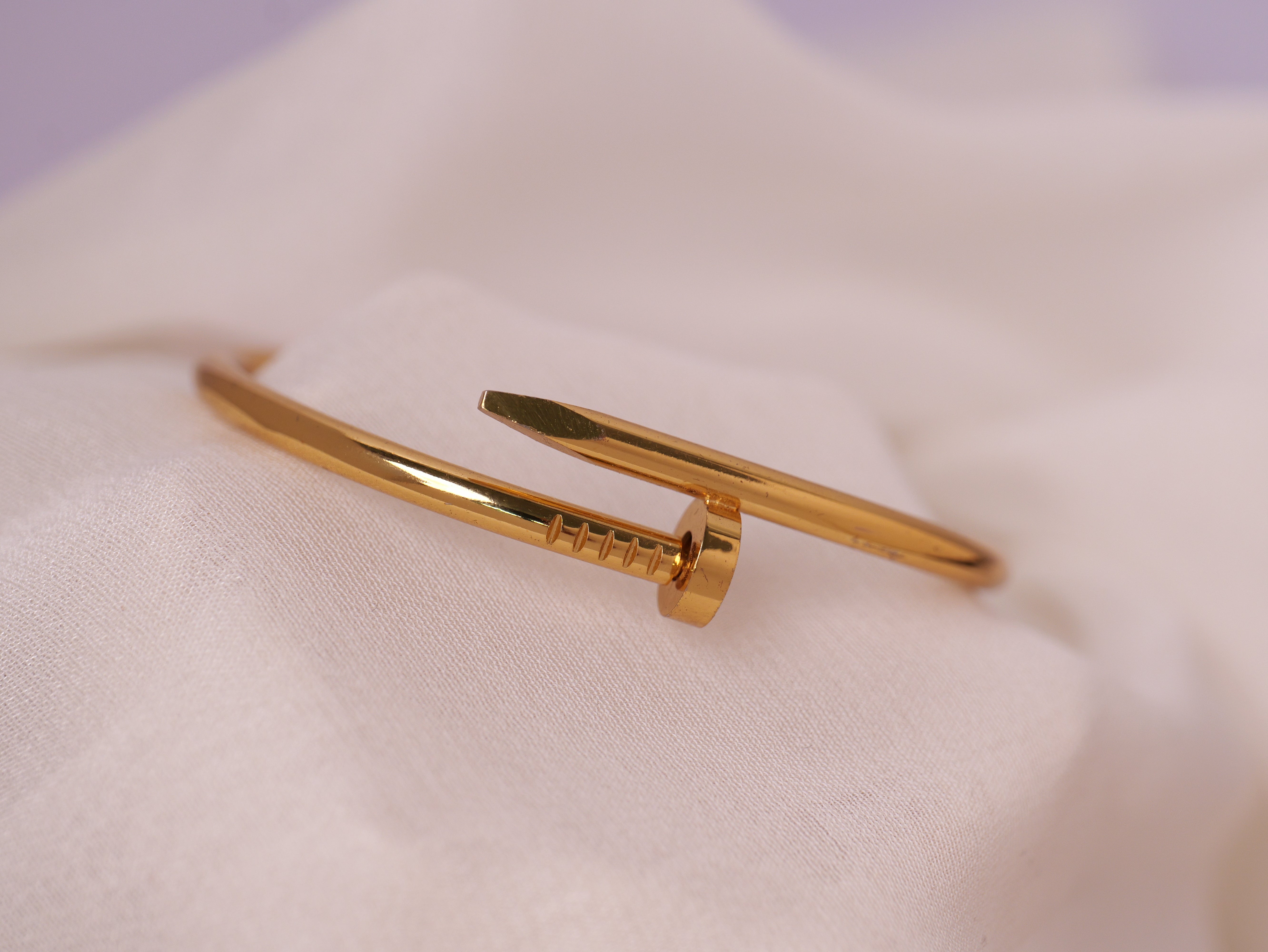 Modern Nail Design Cuff Bracelet