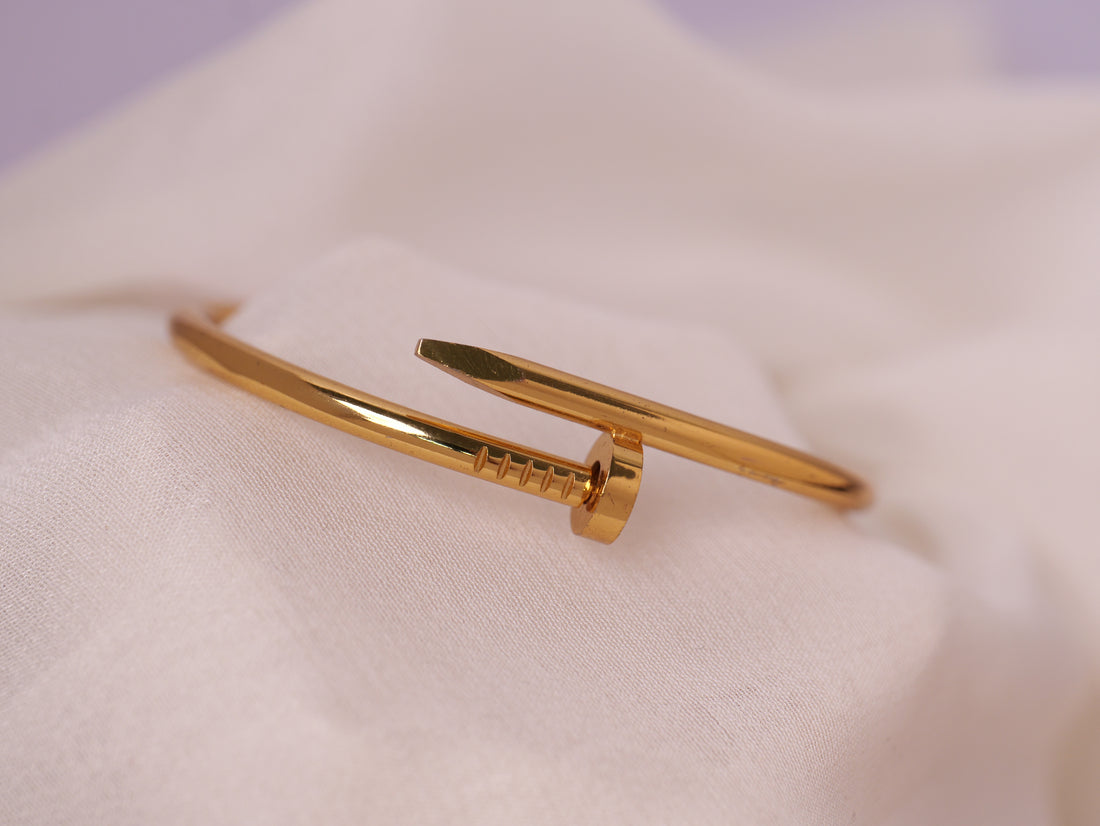 Modern Nail Design Cuff Bracelet