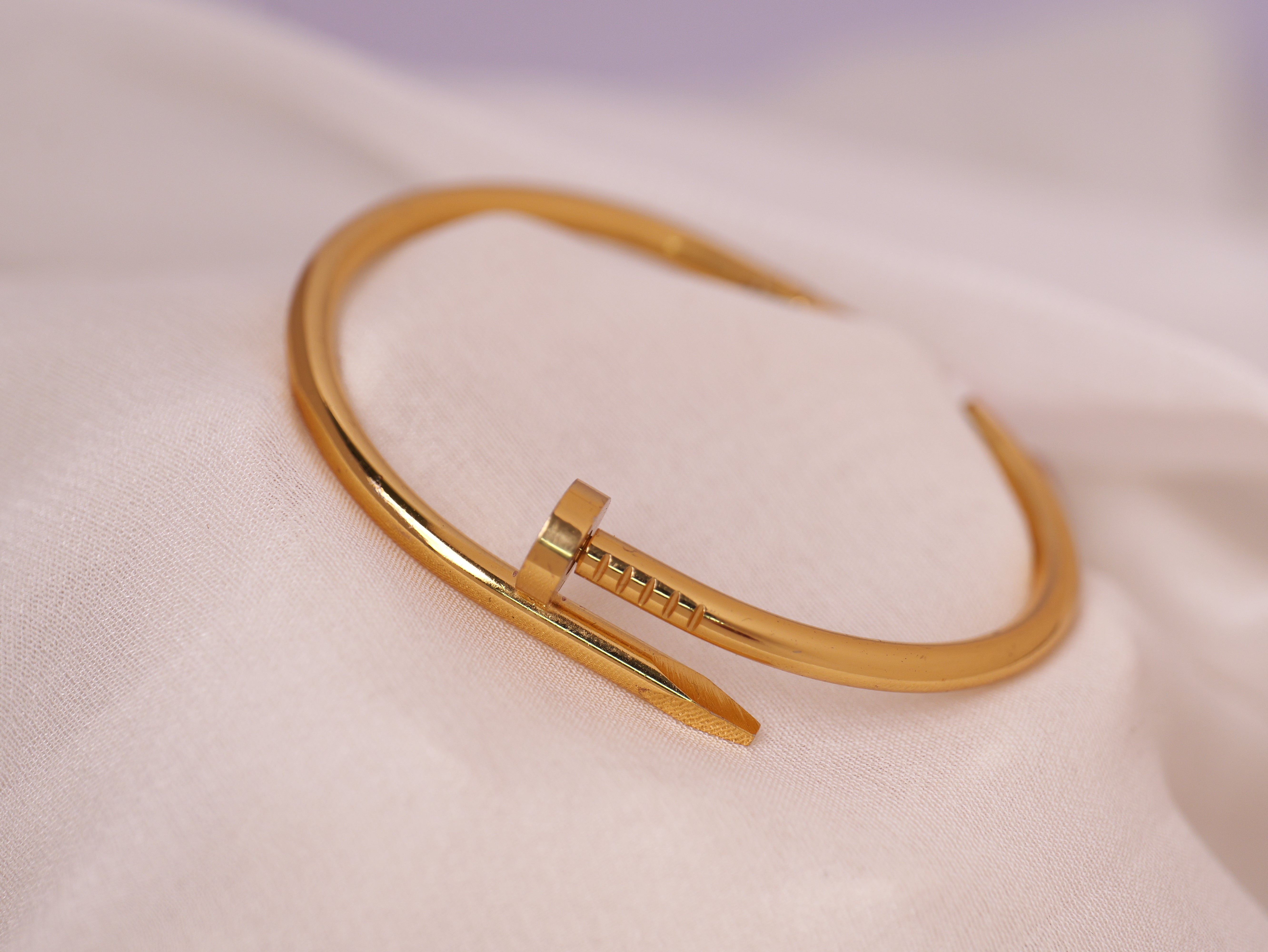 Modern Nail Design Cuff Bracelet