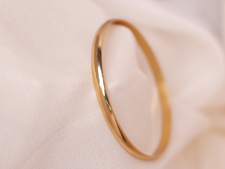 Classic Polished Gold Cuff Bracelet