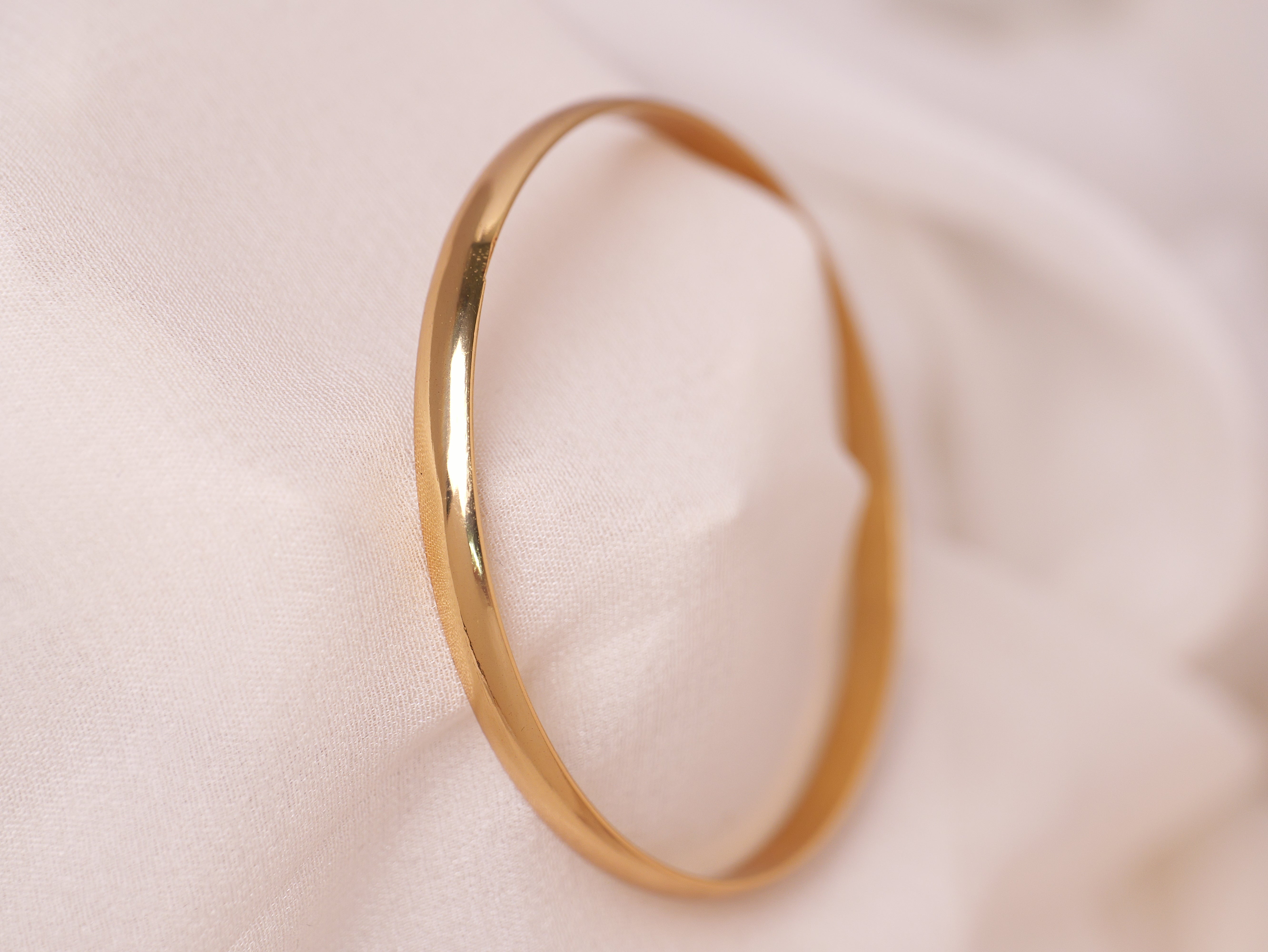 Classic Polished Gold Cuff Bracelet
