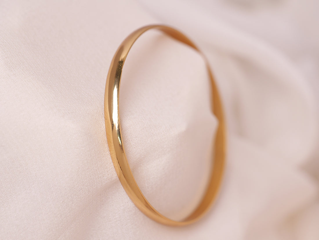 Classic Polished Gold Cuff Bracelet