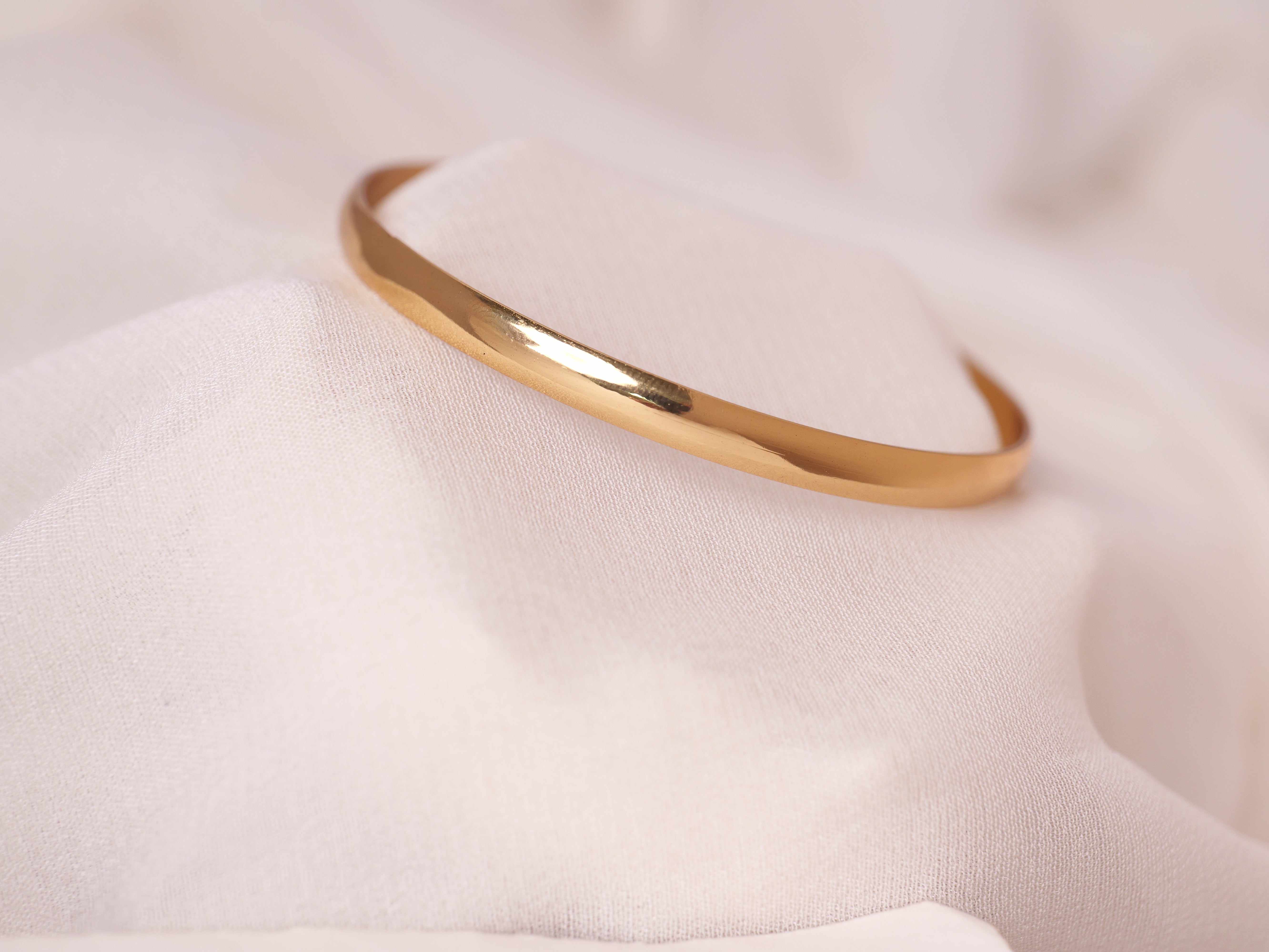 Classic Polished Gold Cuff Bracelet