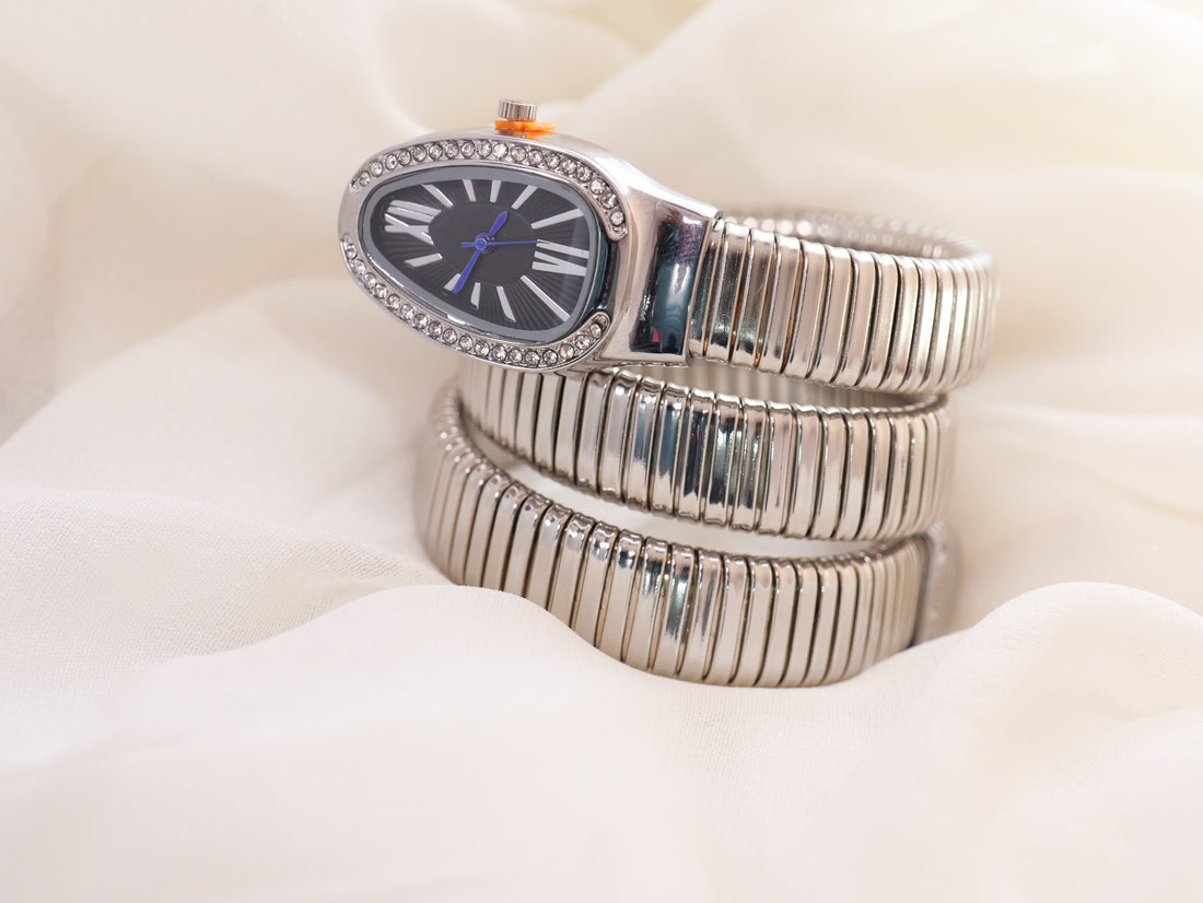 Serpentine Coil Watch Bracelet