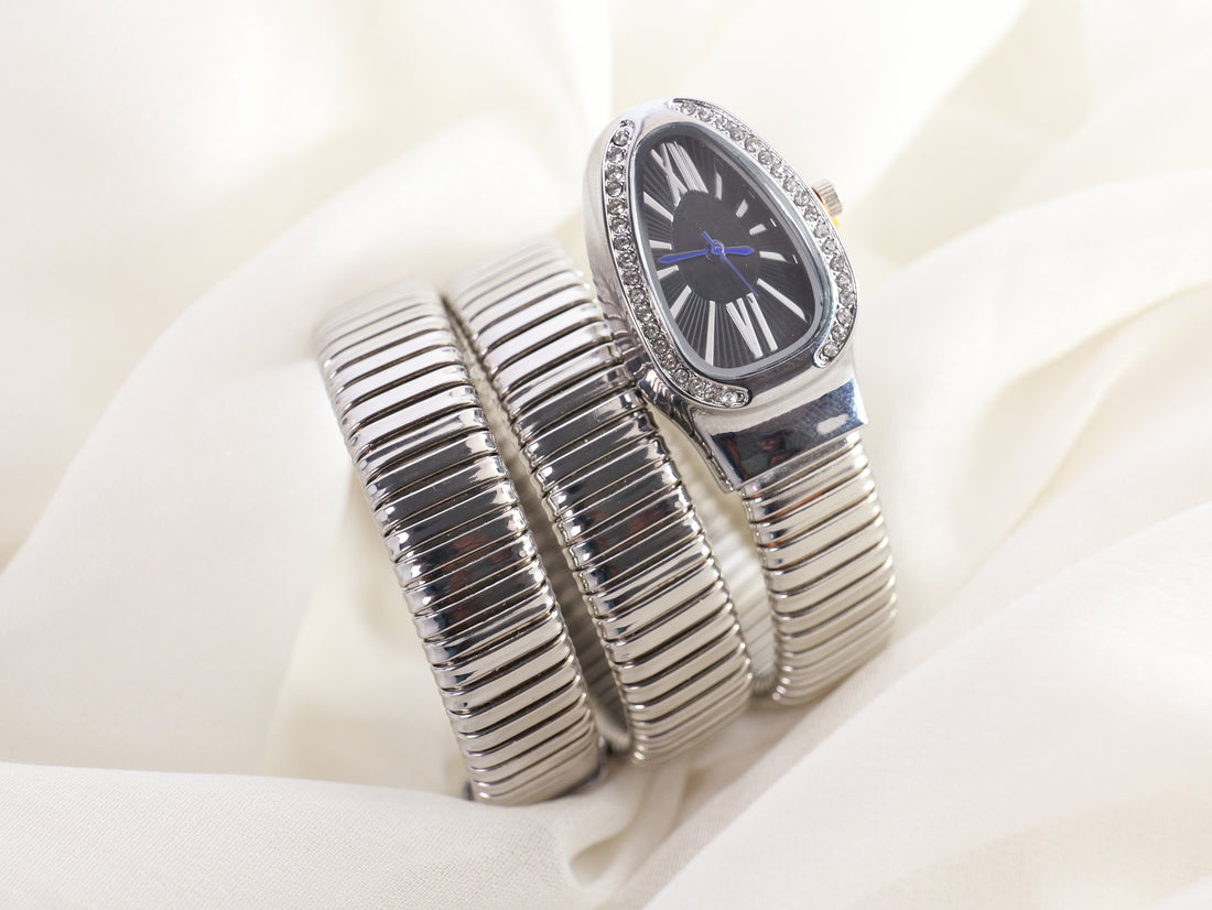 Serpentine Coil Watch Bracelet