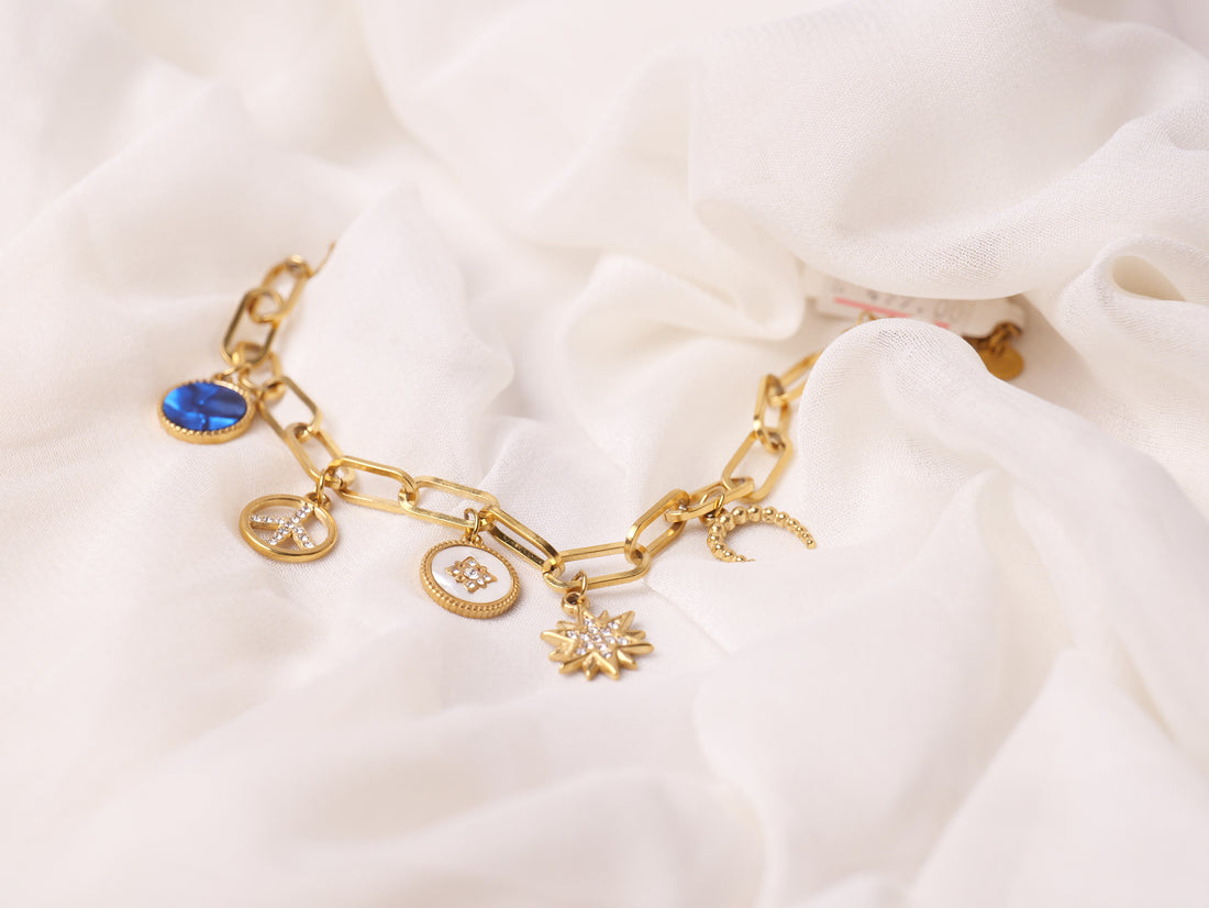 Celestial Charm Chain Bracelet