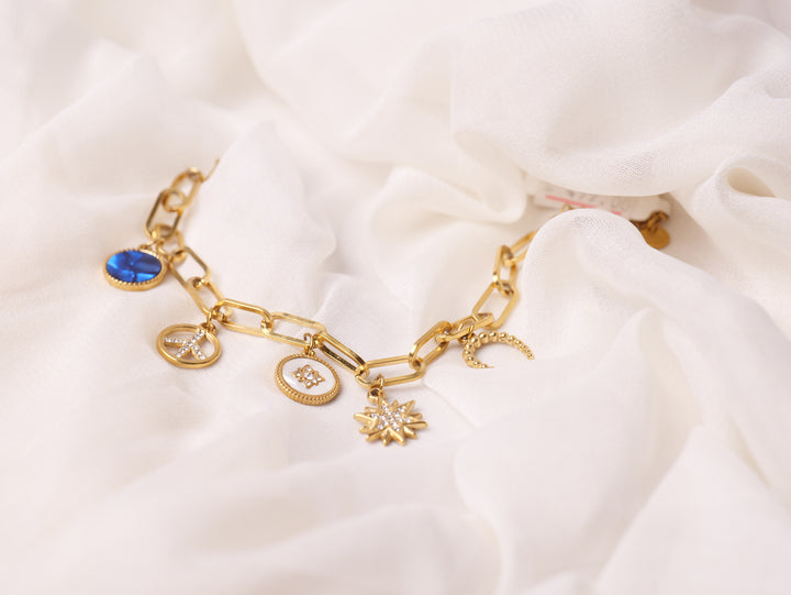 Celestial Charm Chain Bracelet