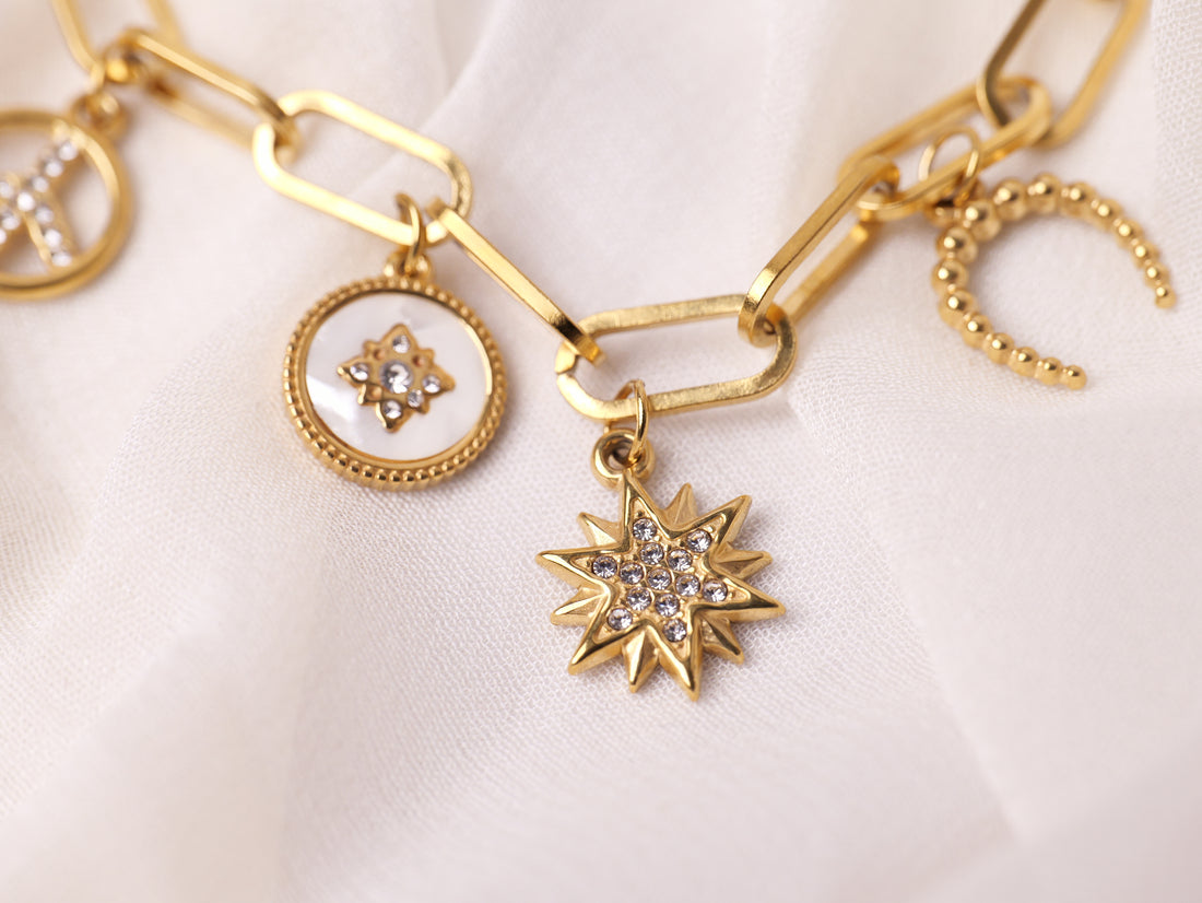 Celestial Charm Chain Bracelet