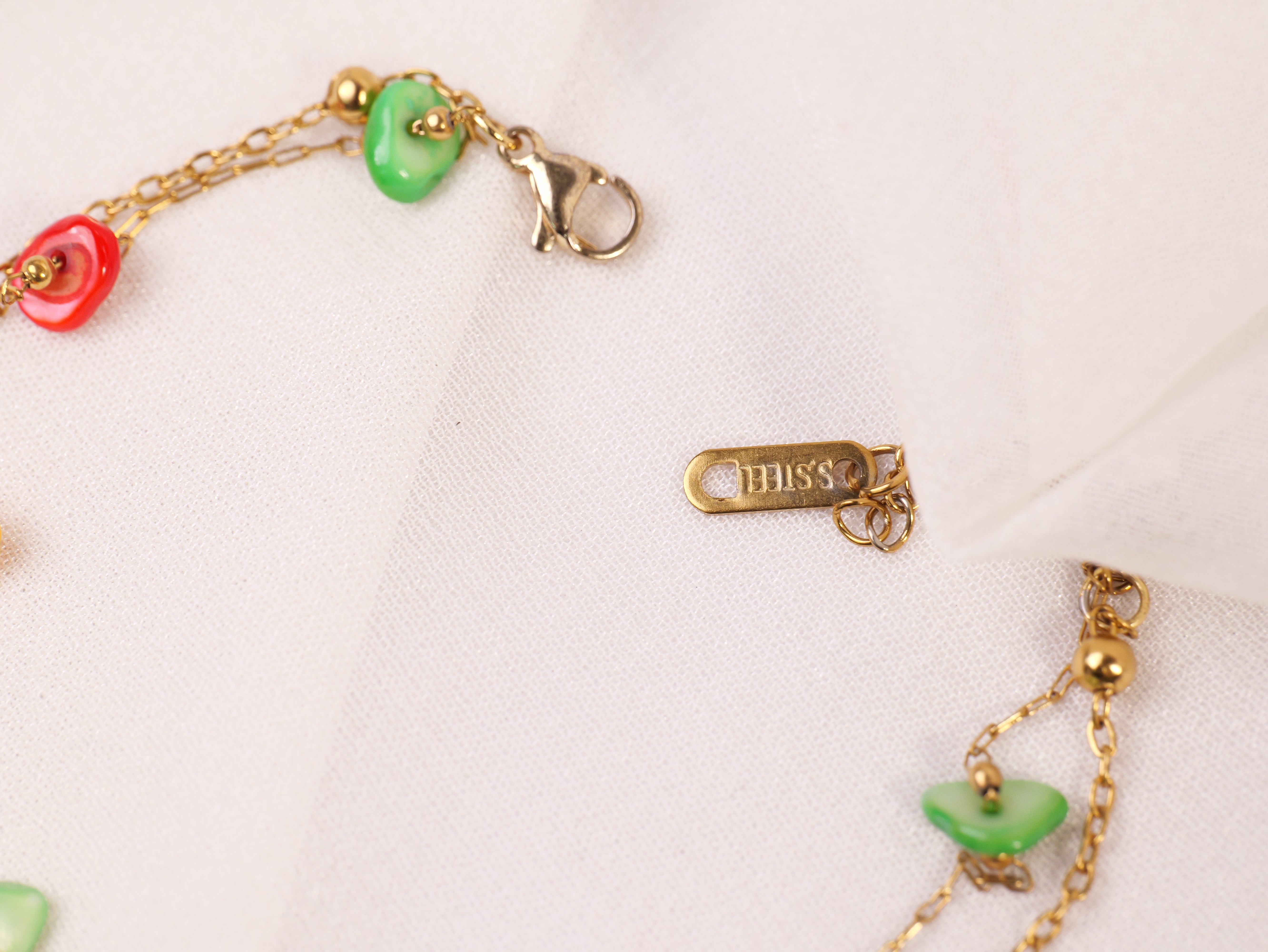 Color Pop Charm Chain Bracelet