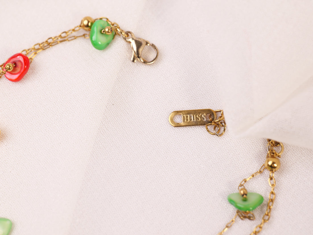 Color Pop Charm Chain Bracelet