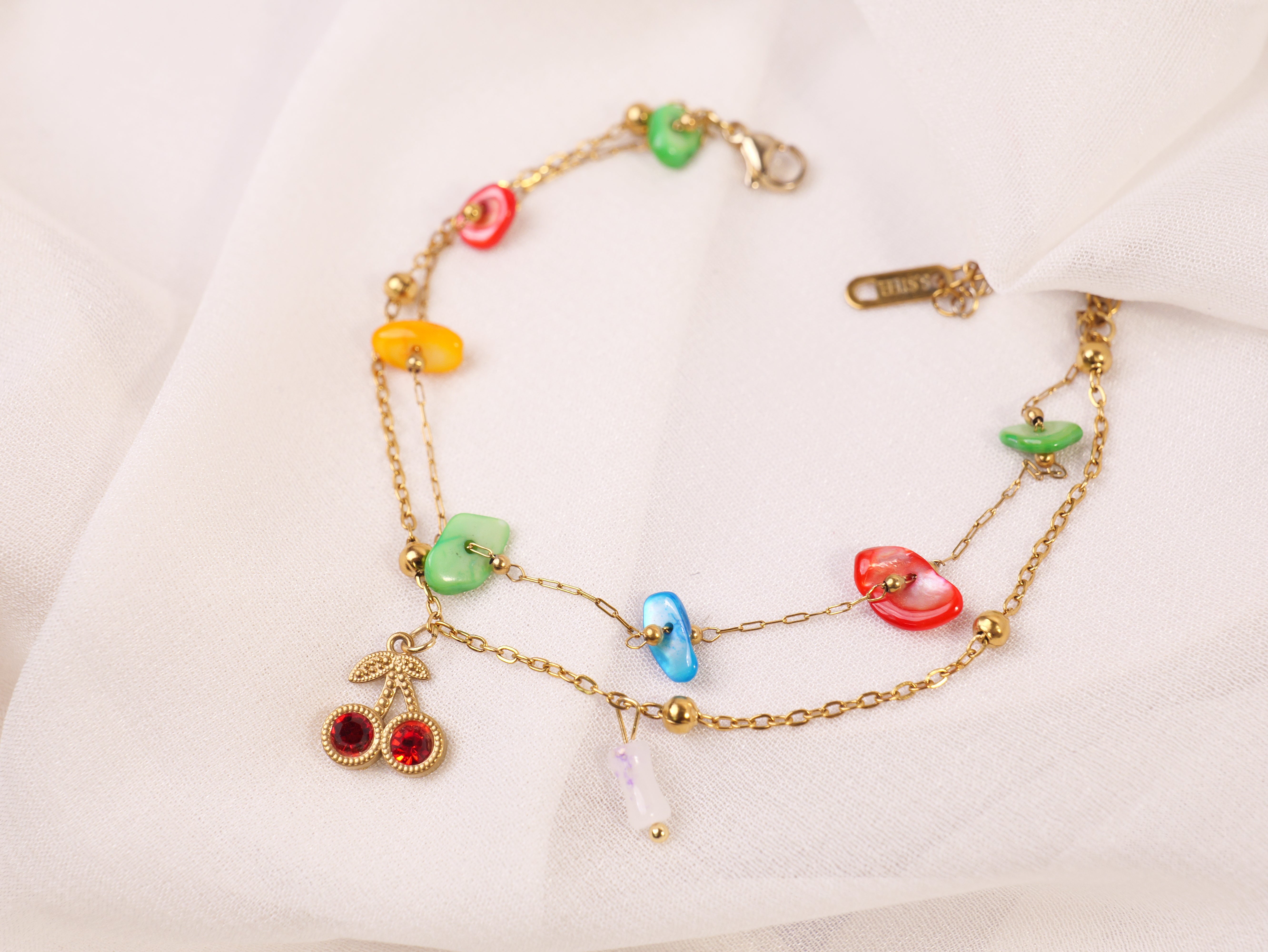 Color Pop Charm Chain Bracelet