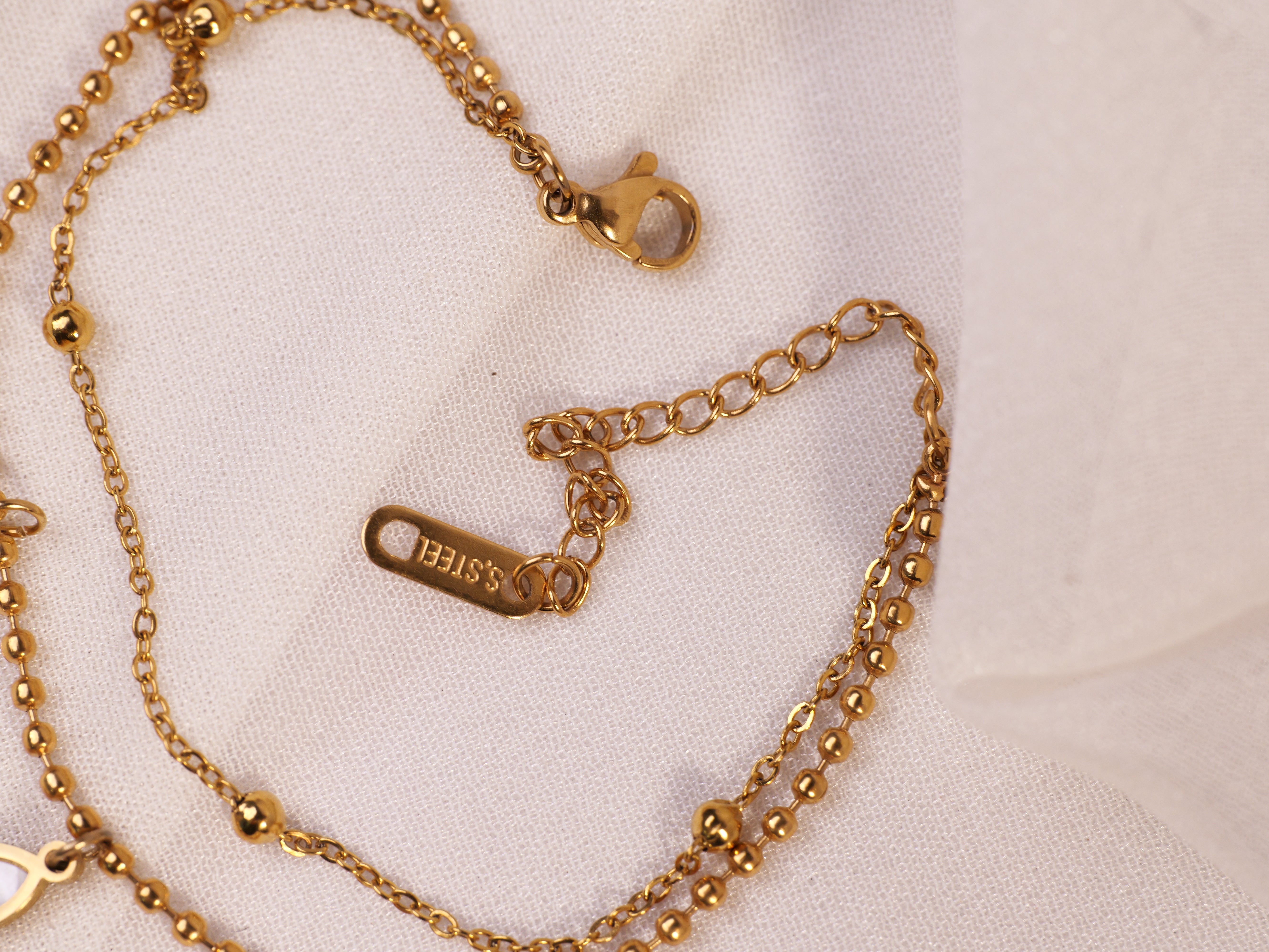 Butterfly Charm Double-Layer Bracelet