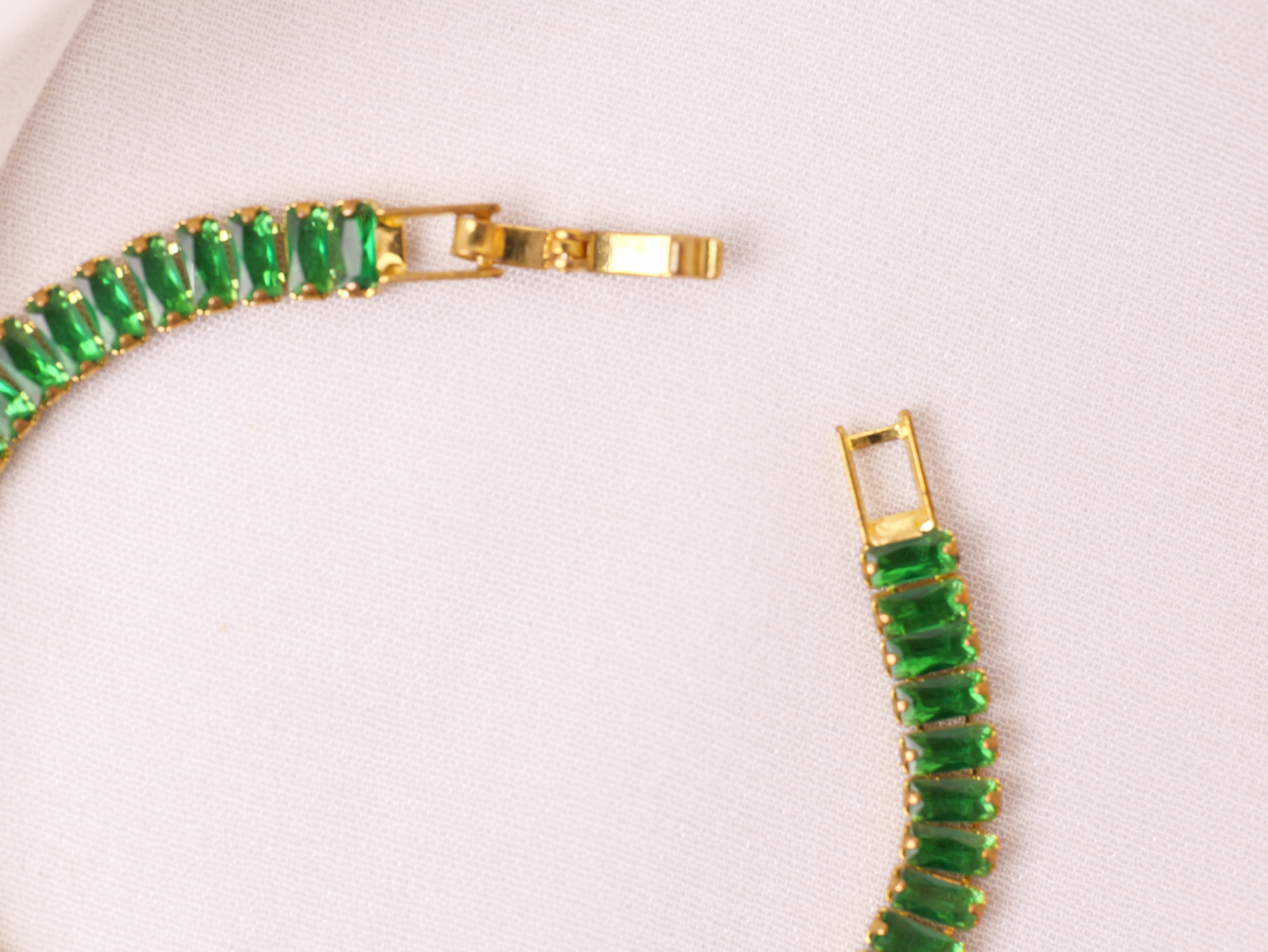 Emerald Green Tennis Bracelet