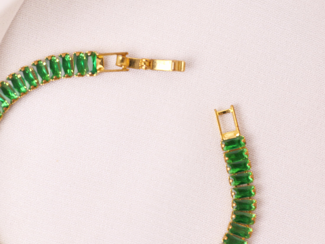 Emerald Green Tennis Bracelet