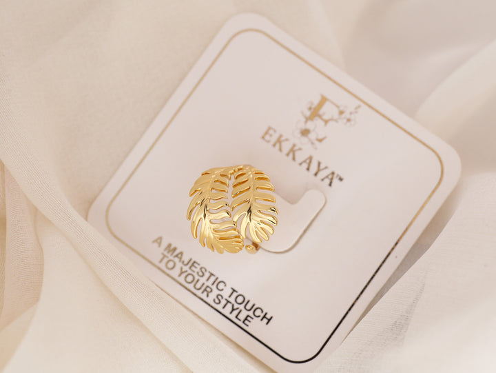 Tropical Leaf Statement Ring