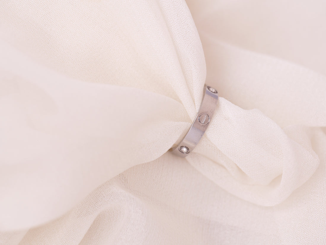 Classic Band Ring with Crystal Detailing