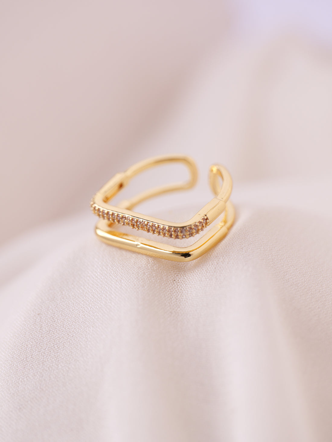 Classic Dual Band Ring Set