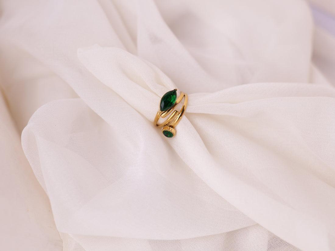 Emerald Duo Ring