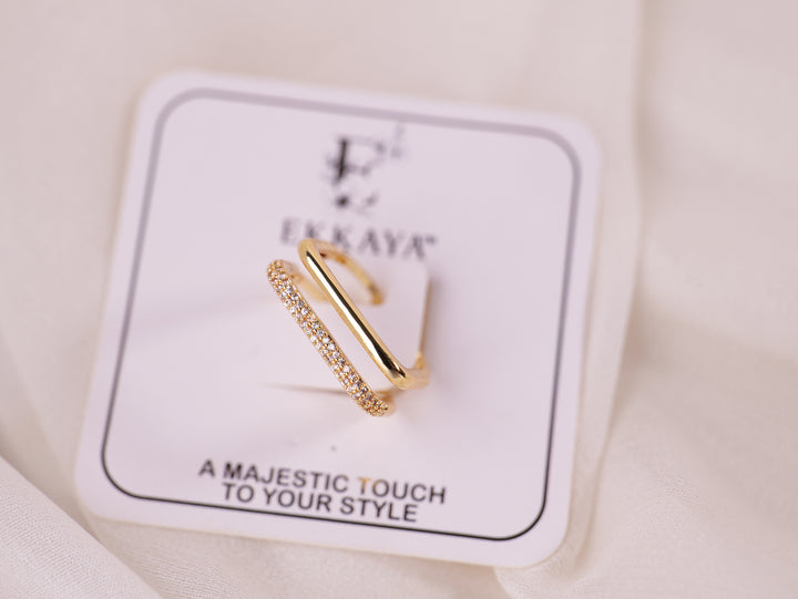 Classic Dual Band Ring Set