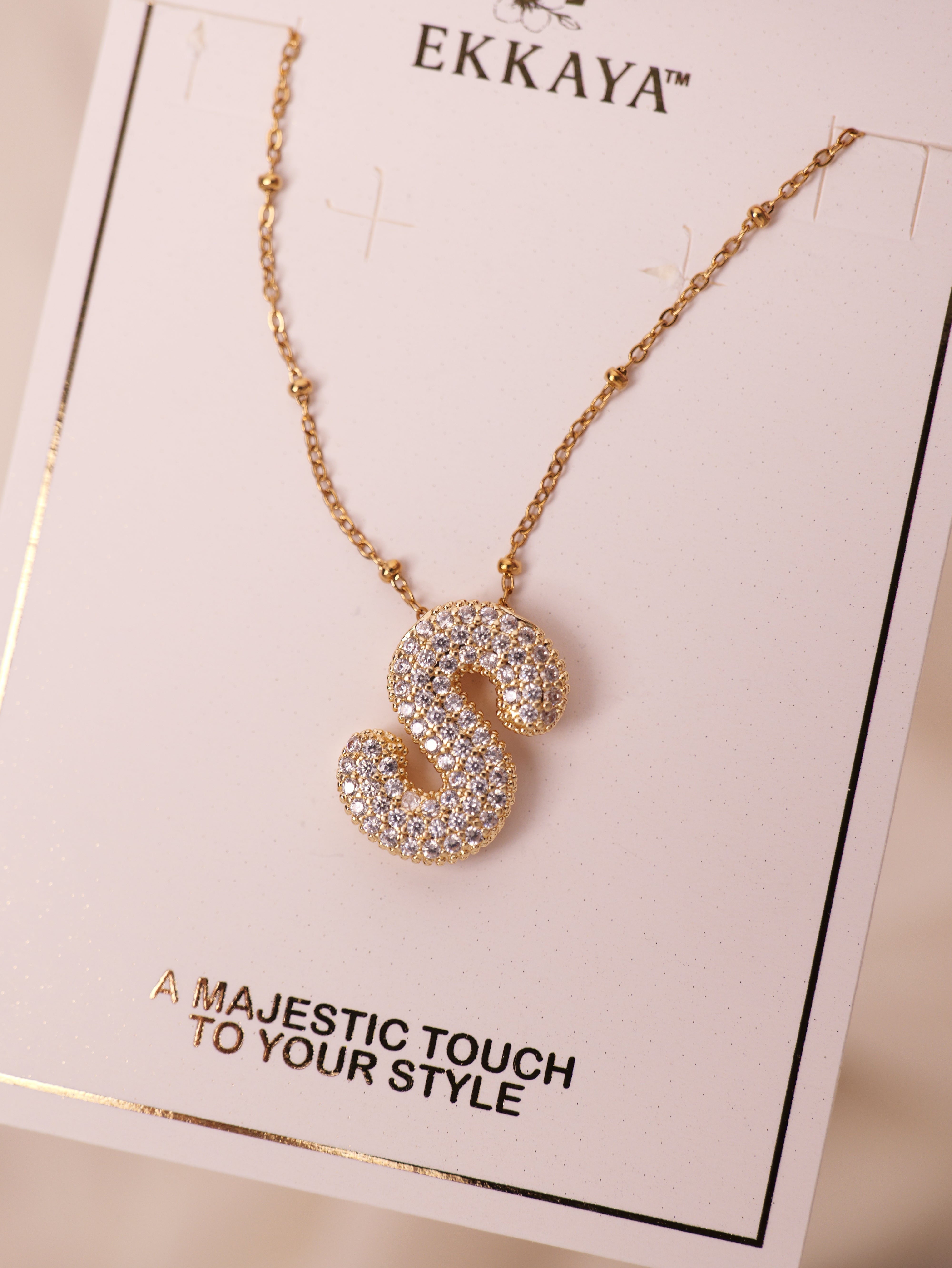 Sparkling Alphabet Pendant