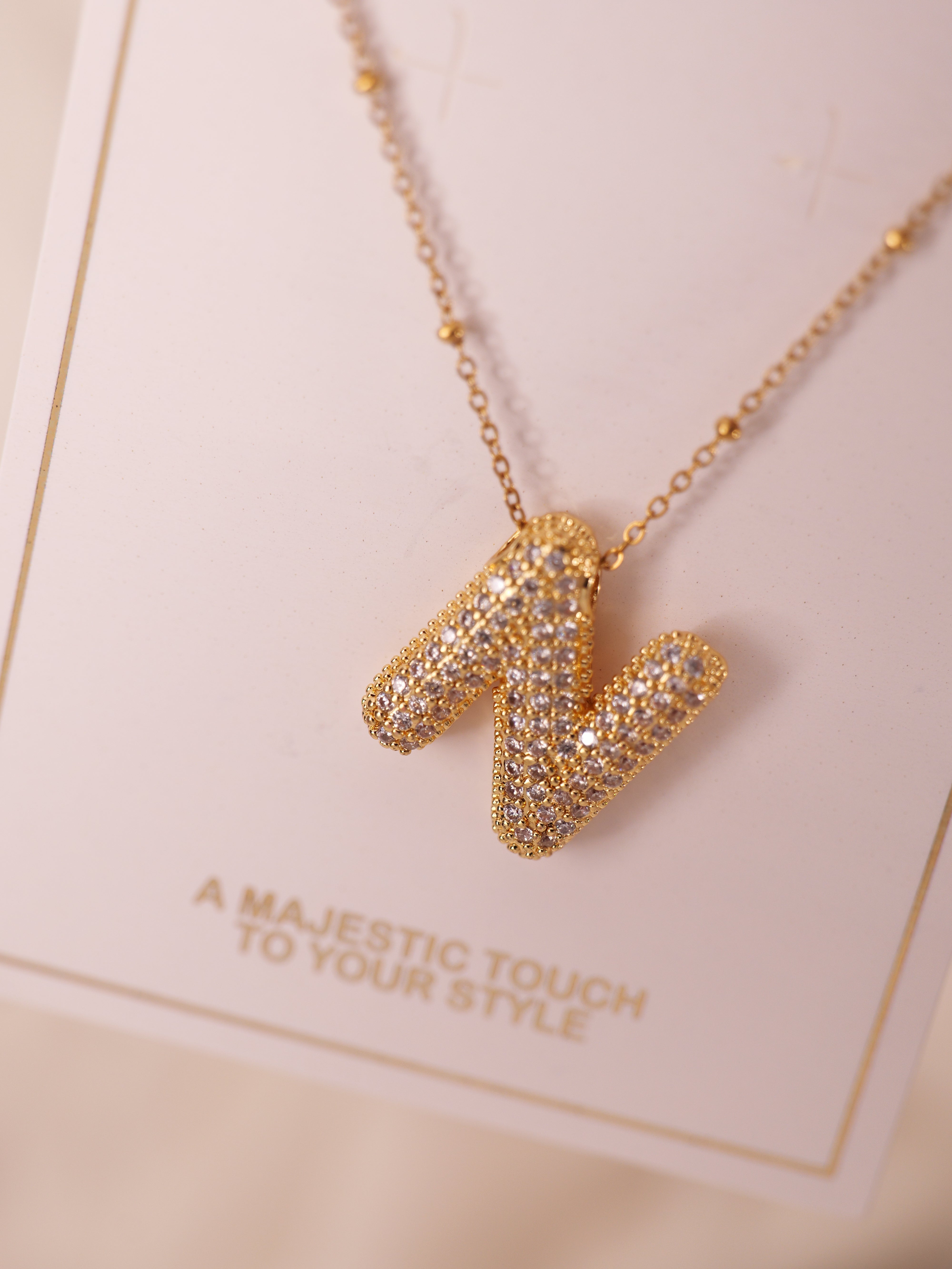 Sparkling Alphabet Pendant