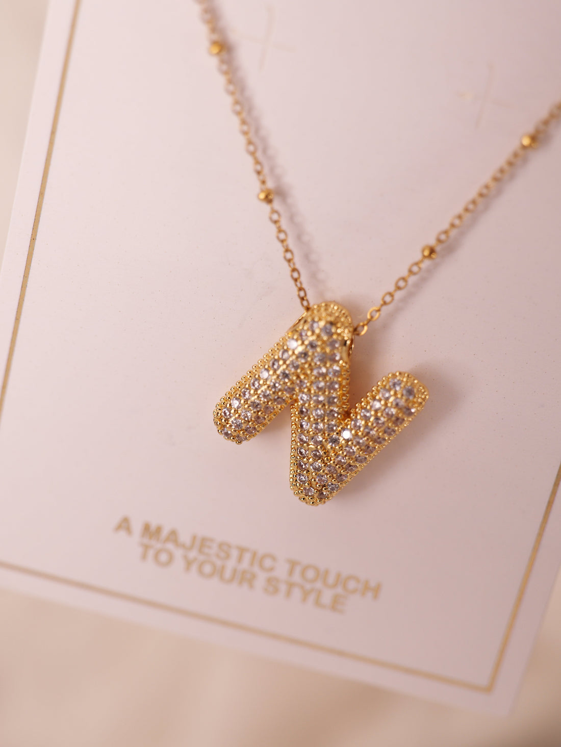 Sparkling Alphabet Pendant